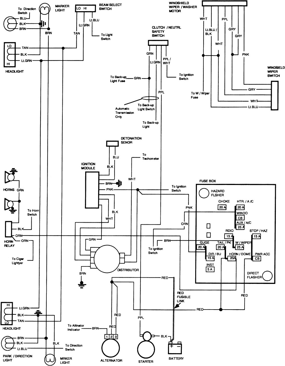 Diagrams Wiring   87 K5 Blazer Parts