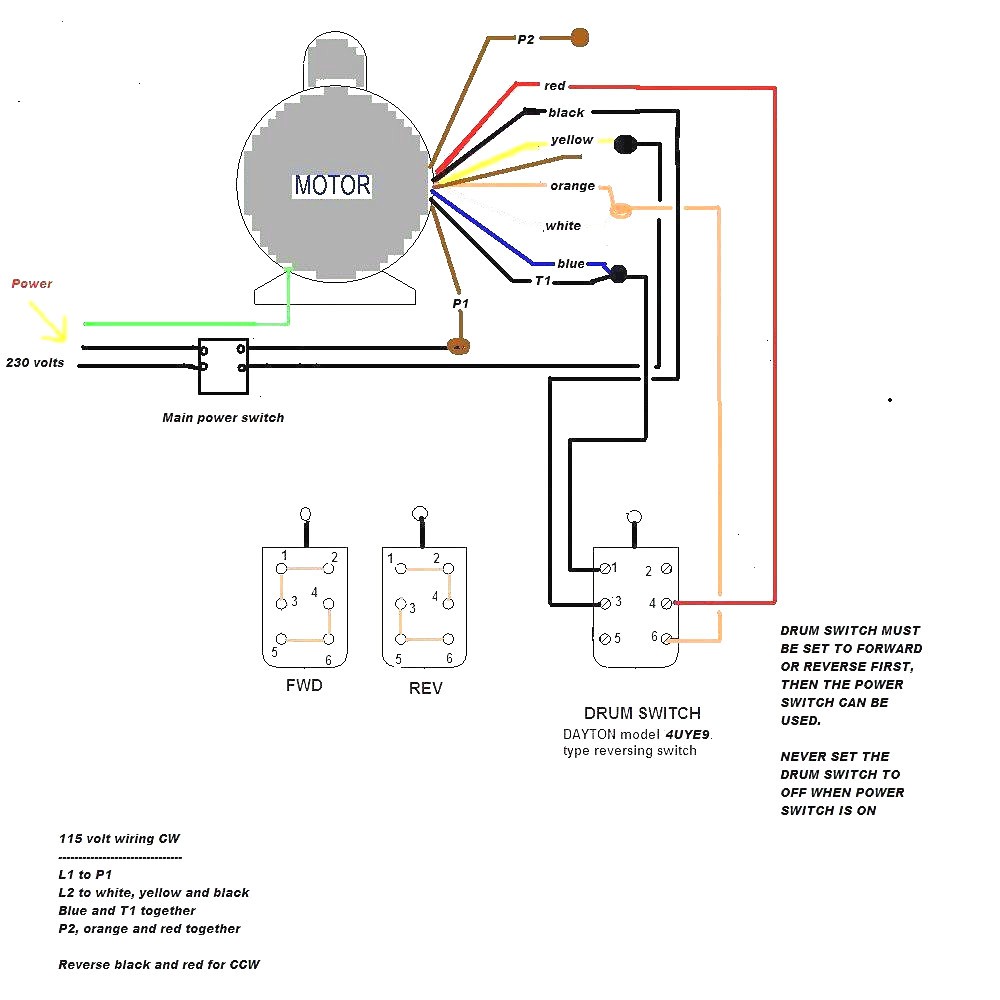 582 Single Phase Motor Forward Reverse Wiring Diagram