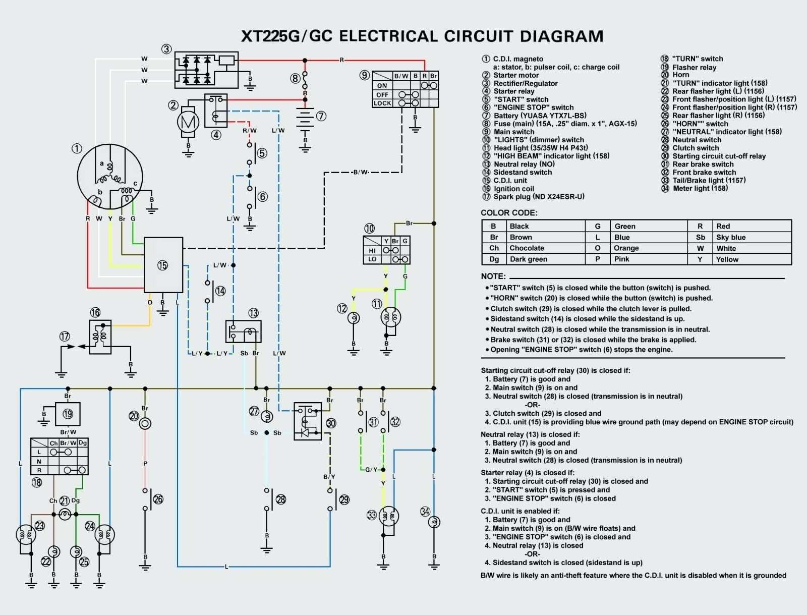 550b6 03 Yamaha Ttr 225 Wiring Wiring Resources