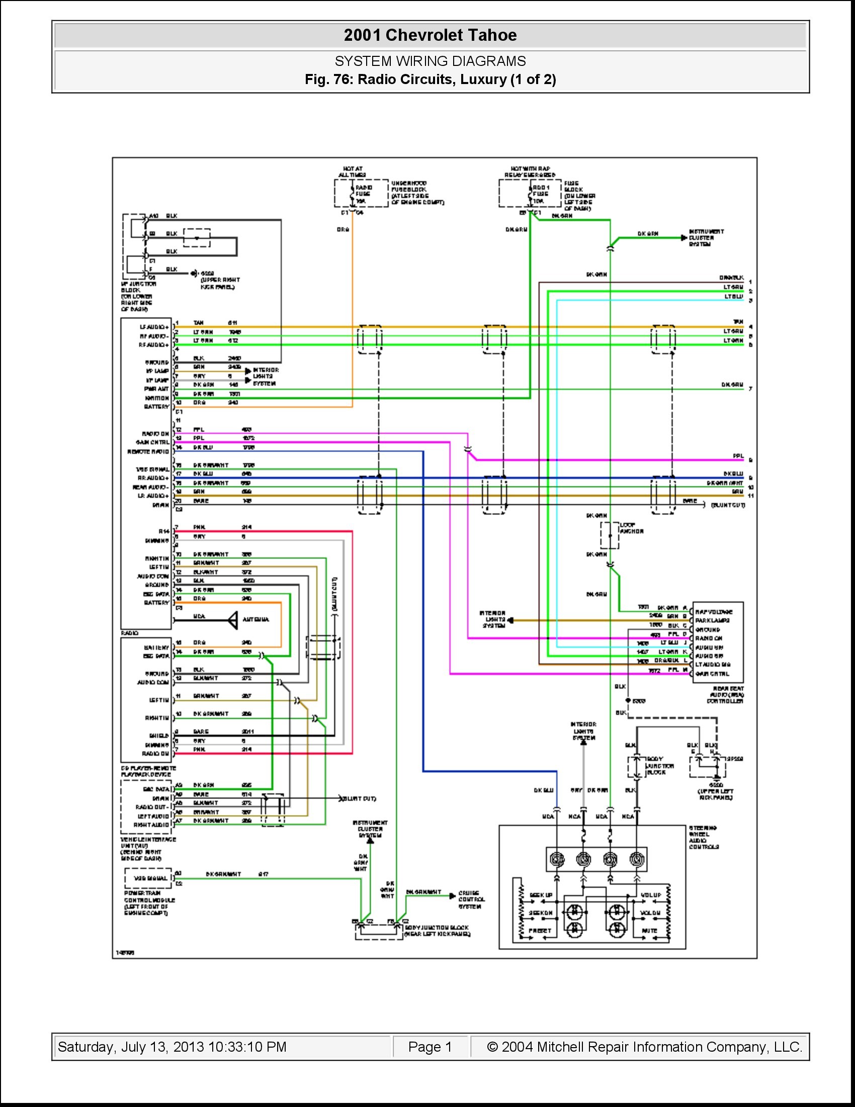 2007 Chevrolet Trailblazer Factory Radio Wiring Diagram from mainetreasurechest.com