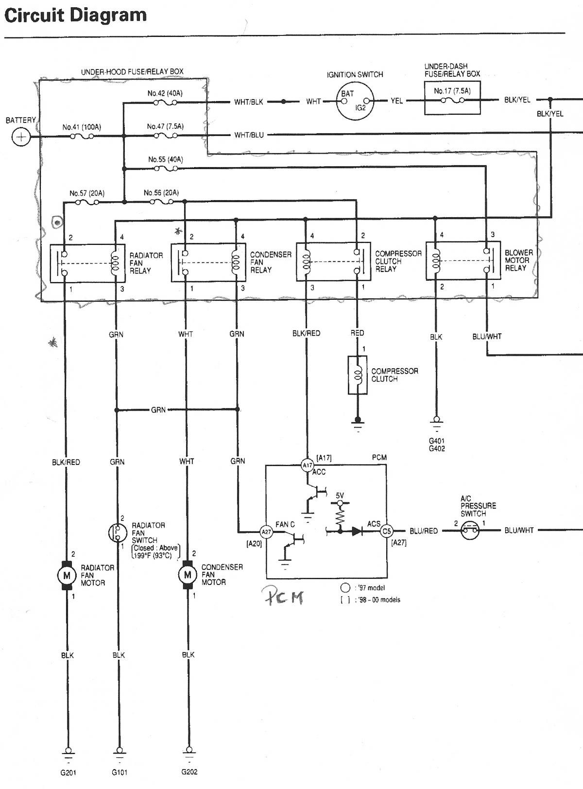 98 Honda Civic Radio Wiring Diagram from mainetreasurechest.com