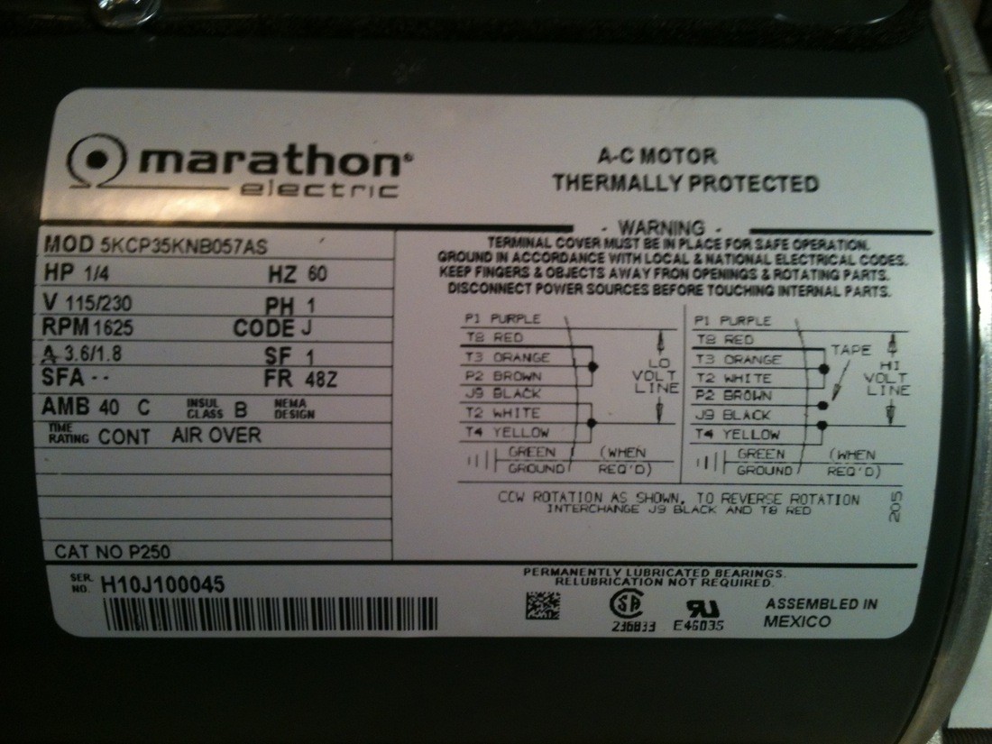 Marathon 3 4 Hp Motor Wiring Diagram Wiring Library