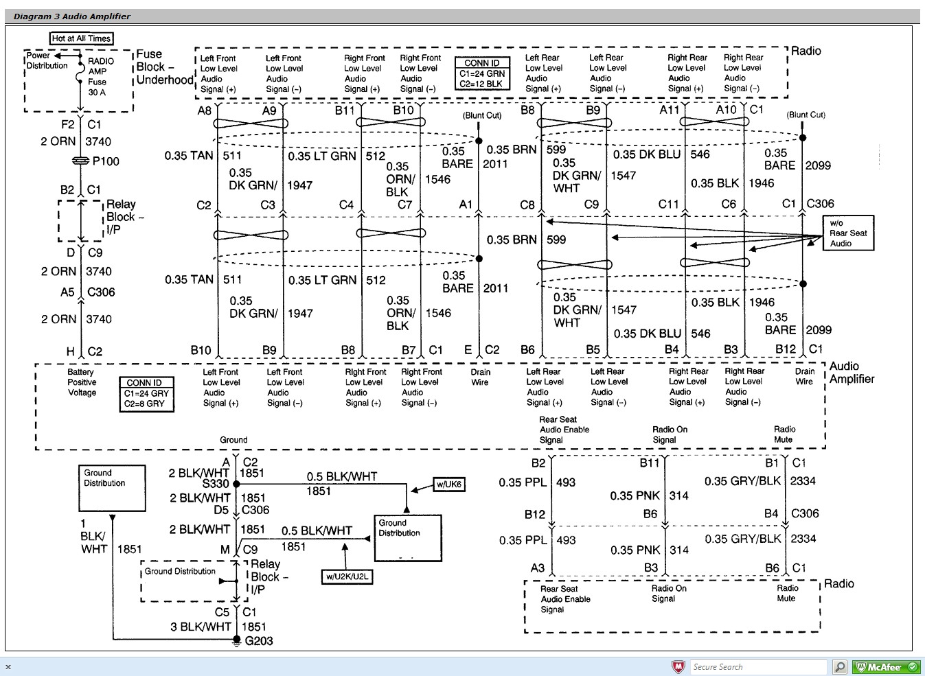 Gmc Envoy Radio Wiring Diagram from mainetreasurechest.com