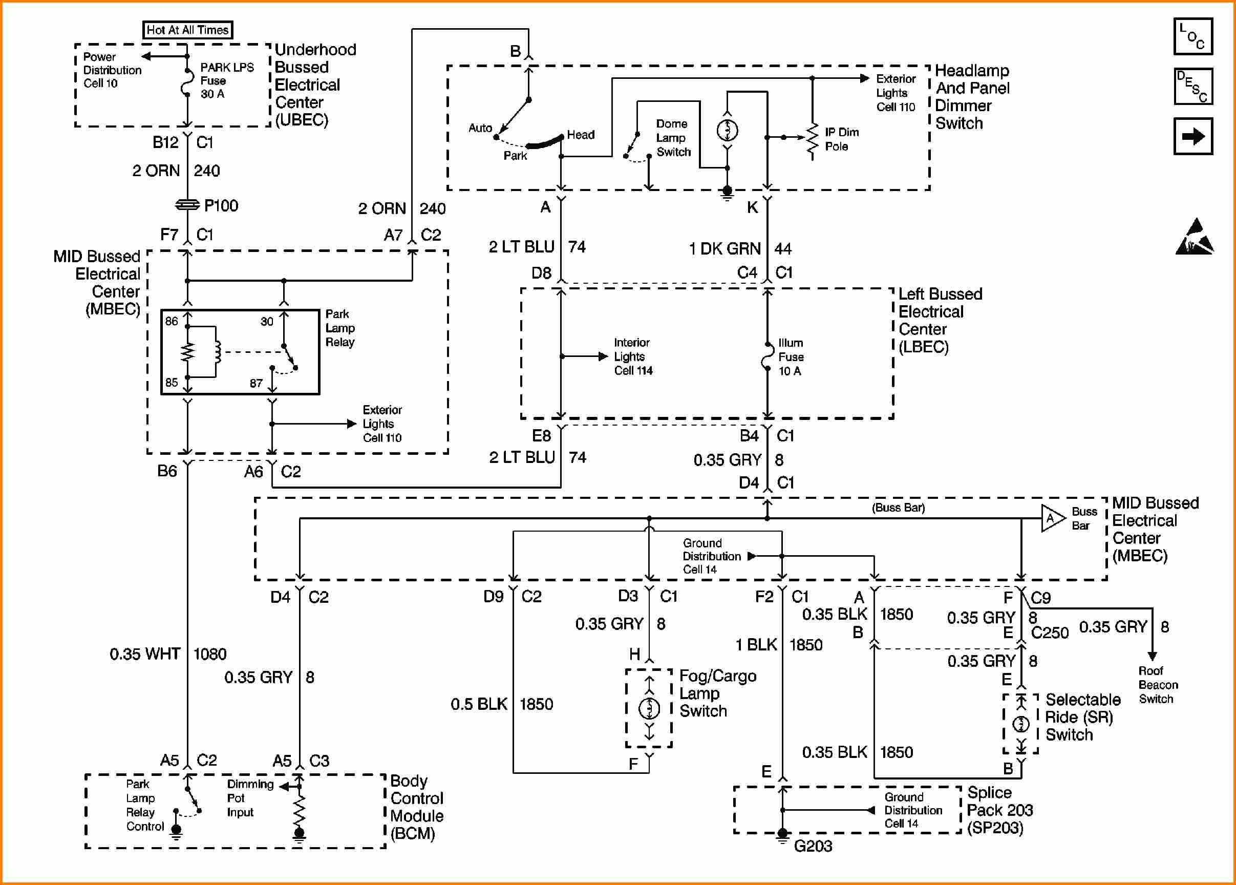 2001 Chevy Blazer Headlight Wiring Diagram
