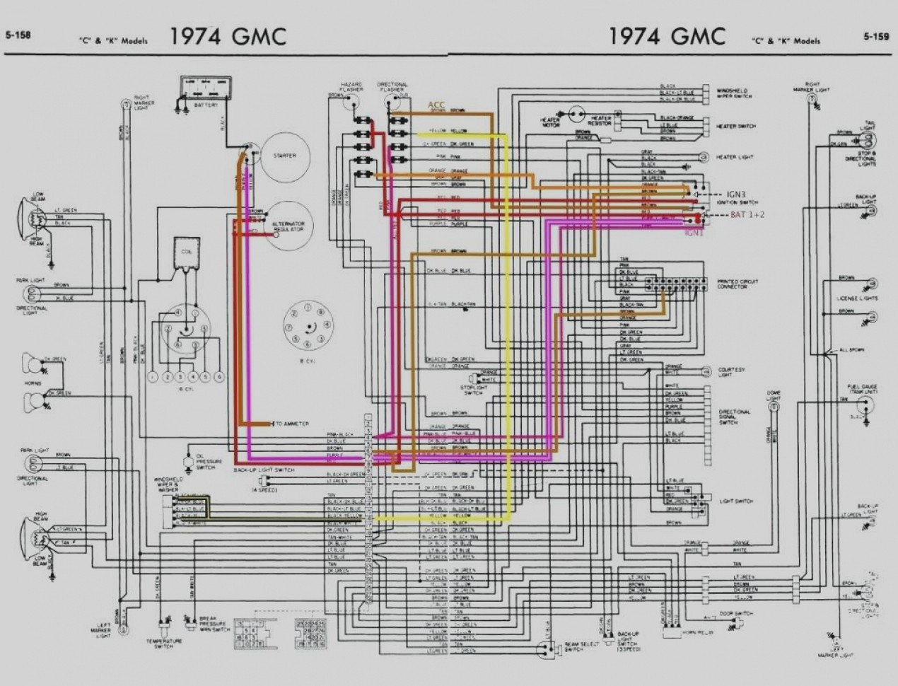Wiring Diagram : 1974 Corvette Wiring Diagram. 1974 Corvette Wiring
