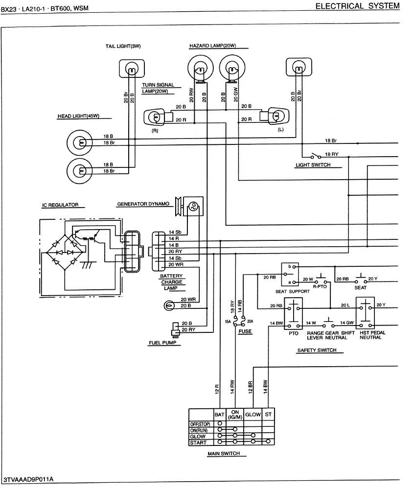 Kubota B7800 Wiring Diagram

