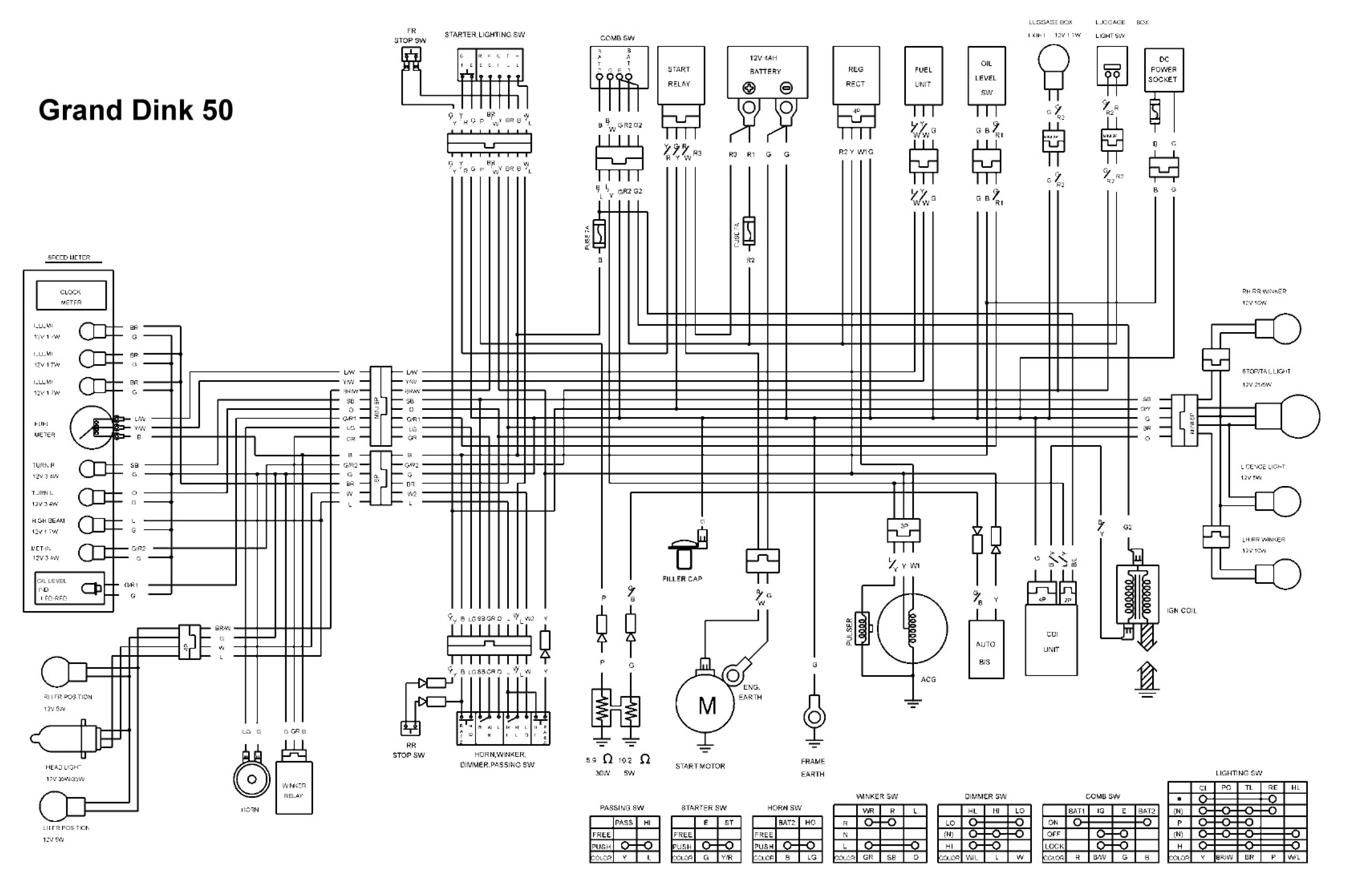 0112 Wiring Diagrams For Kymco Scooters Wiring Library