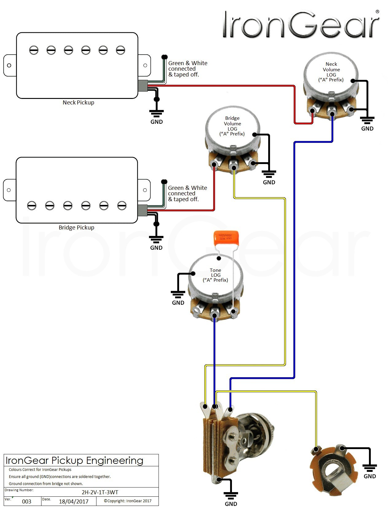 Strat Wiring Diagram With Humbucker from mainetreasurechest.com