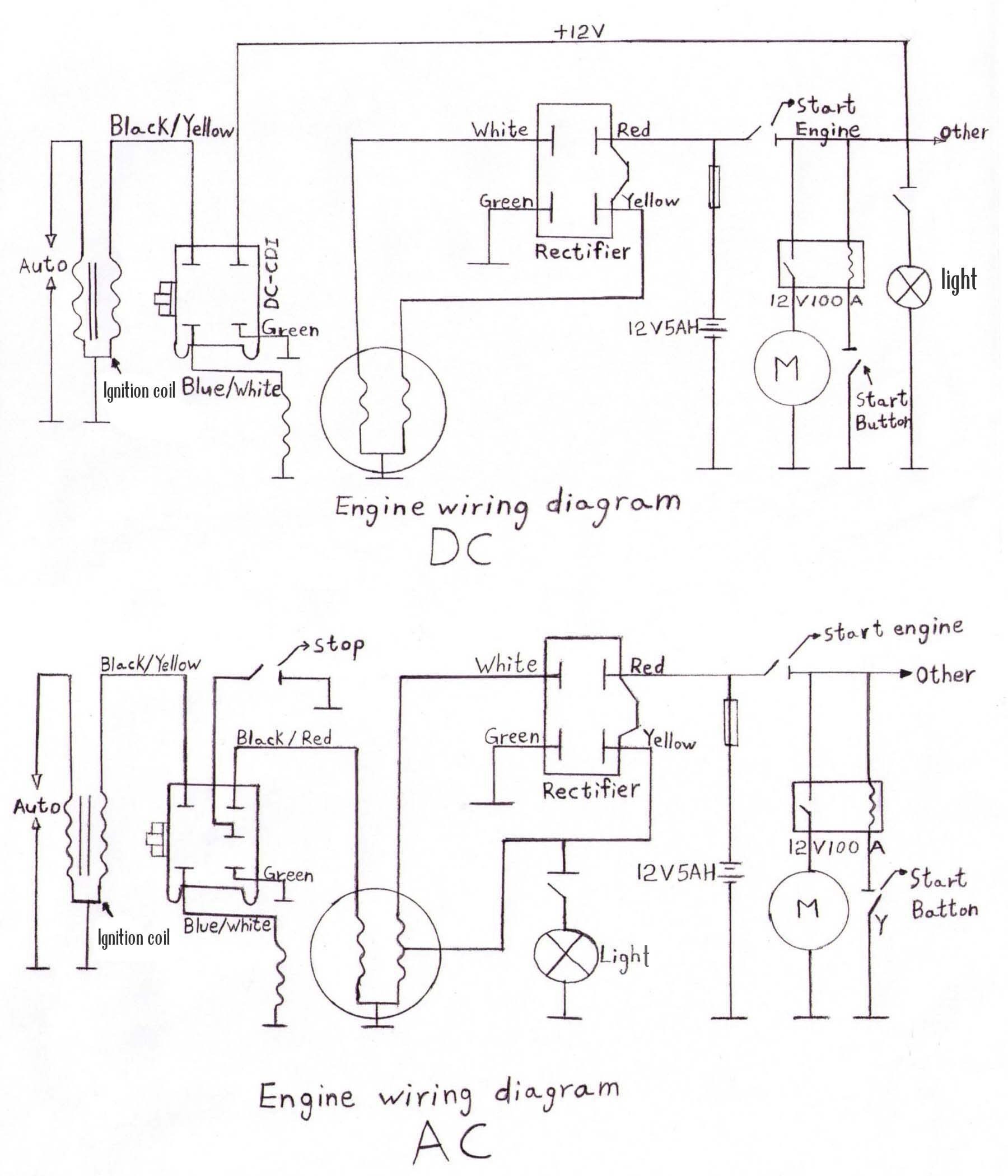 Pit Bike Wiring Diagram Electric Start