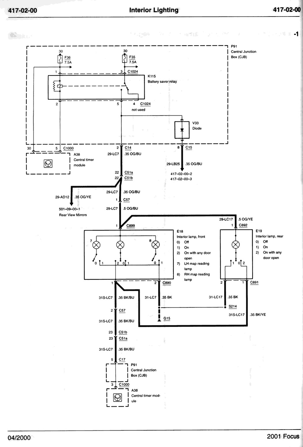 2000 Ford Focus Wiring Diagram from mainetreasurechest.com