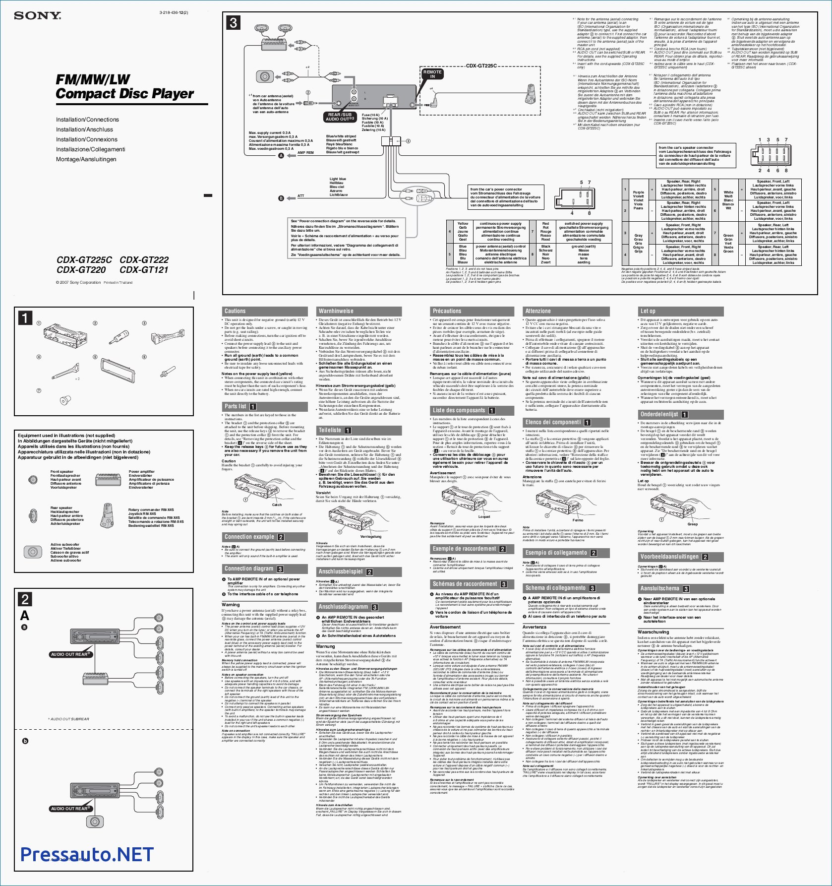 Sony Xplod 600W Amp Wiring Diagram from mainetreasurechest.com