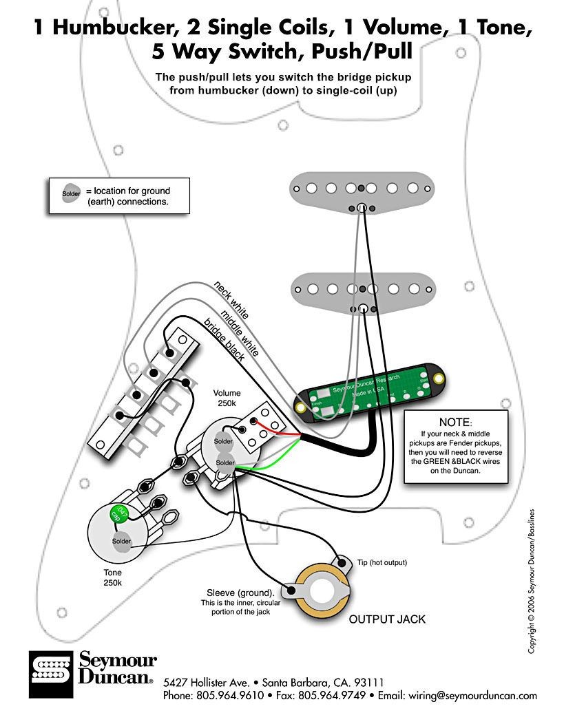How To Wire 1 Humbucker 1 Volume 1 Tone Awesome
