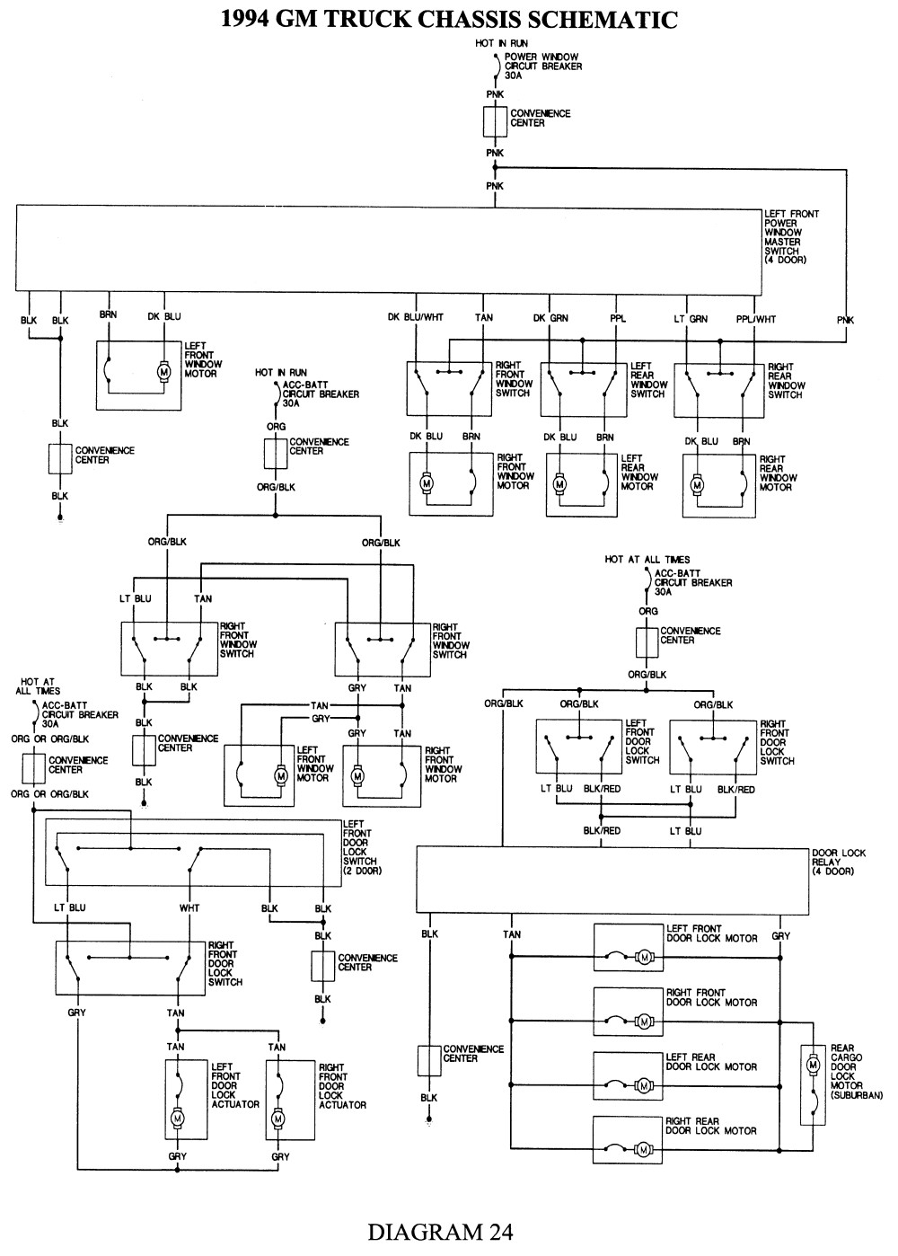 Fig Fig 25 1994 GM Truck Chassis Schematic