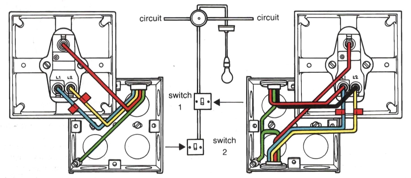 Diagram How To Wire Multiples With e Switch Two Uk Way Multiple Light Switches Lights 1440