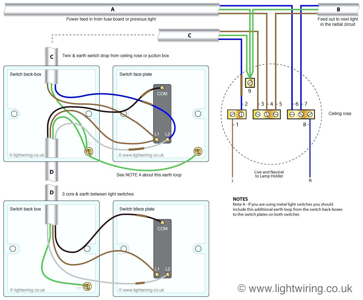 Full Size of Light Switch Wiring Diagram Multiple Lights Uk Electrical Two Way Switching 2 For