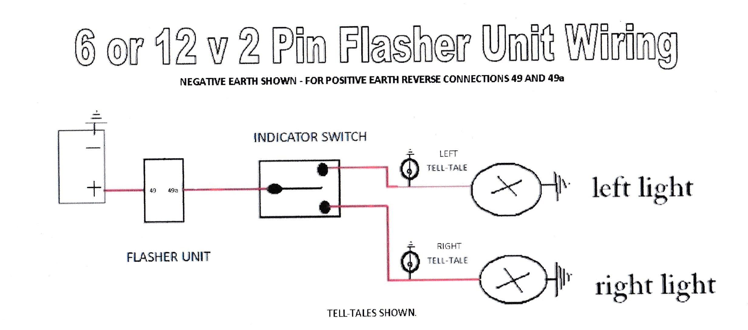 Wiring Diagrams To Assist You With Connecting Up 2 Pin Flasher Relay Diagram And