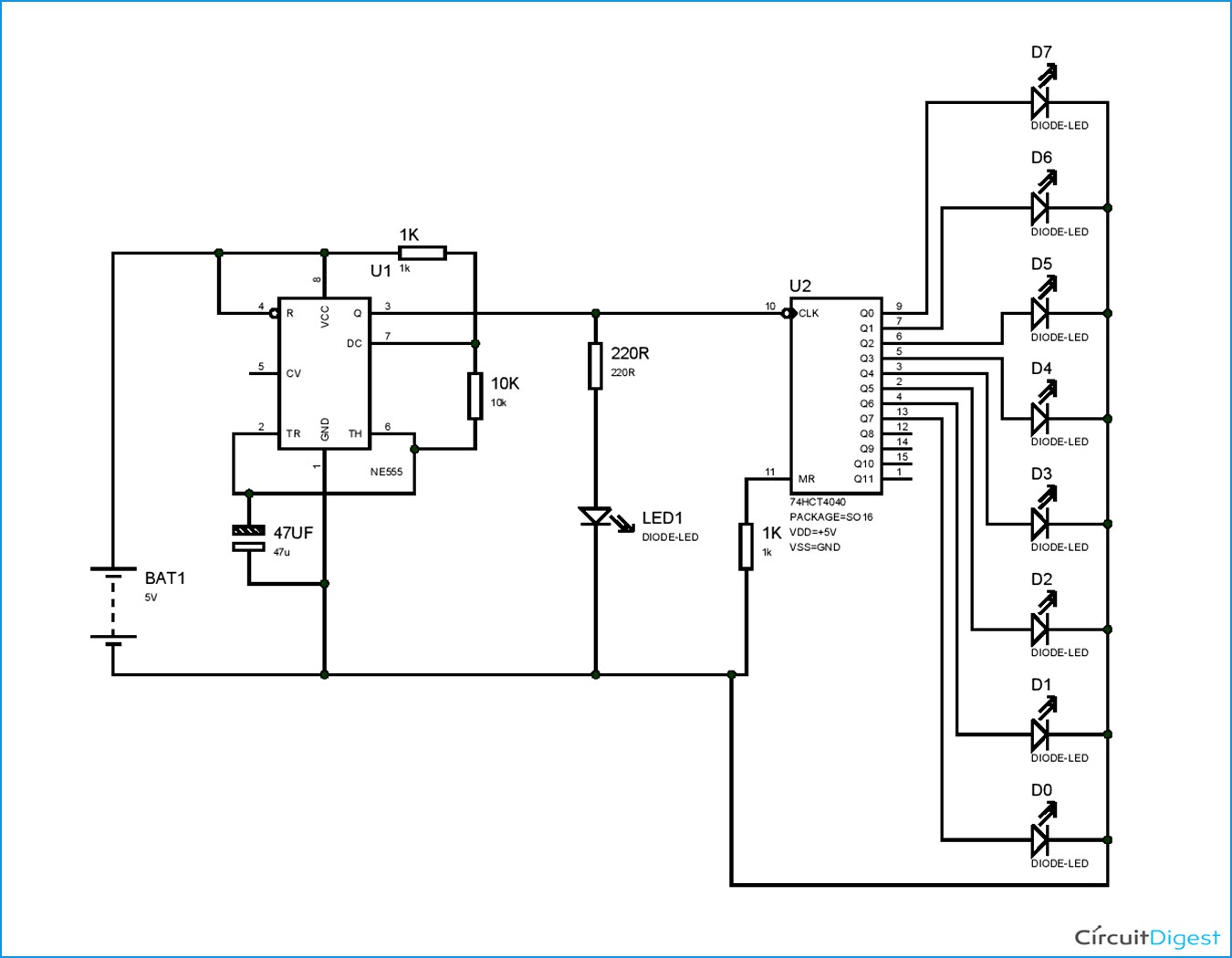 Lovely Binary Counter Circuit Diagram Using Ic Timer Calculator Circuit Full size