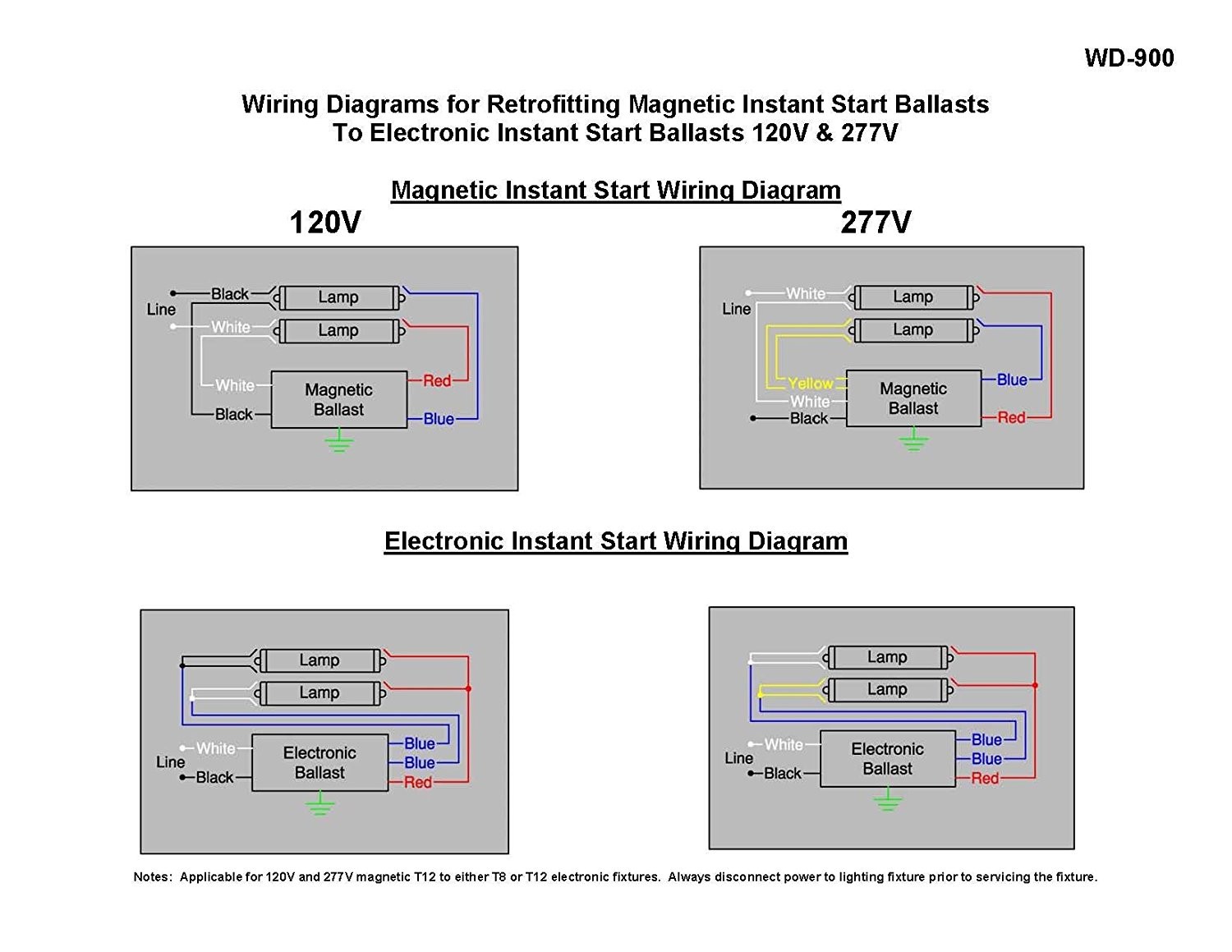 Unique Wiring Diagram For T8 Ballast T8 Electronic Ballast Wiring