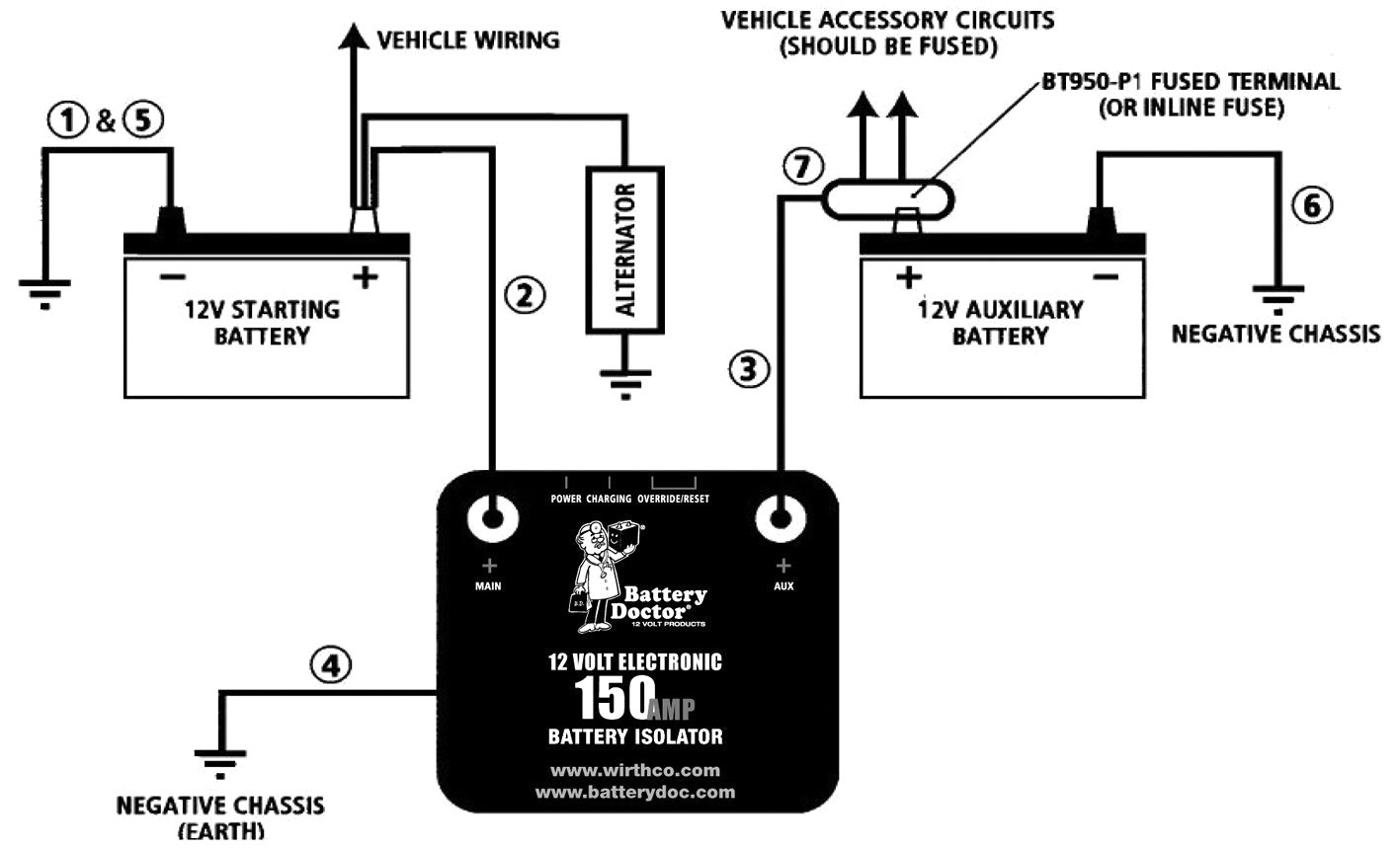 Boattery Isolator Switch Wiring Diagram Dual Marine Disconnect Boat Bright