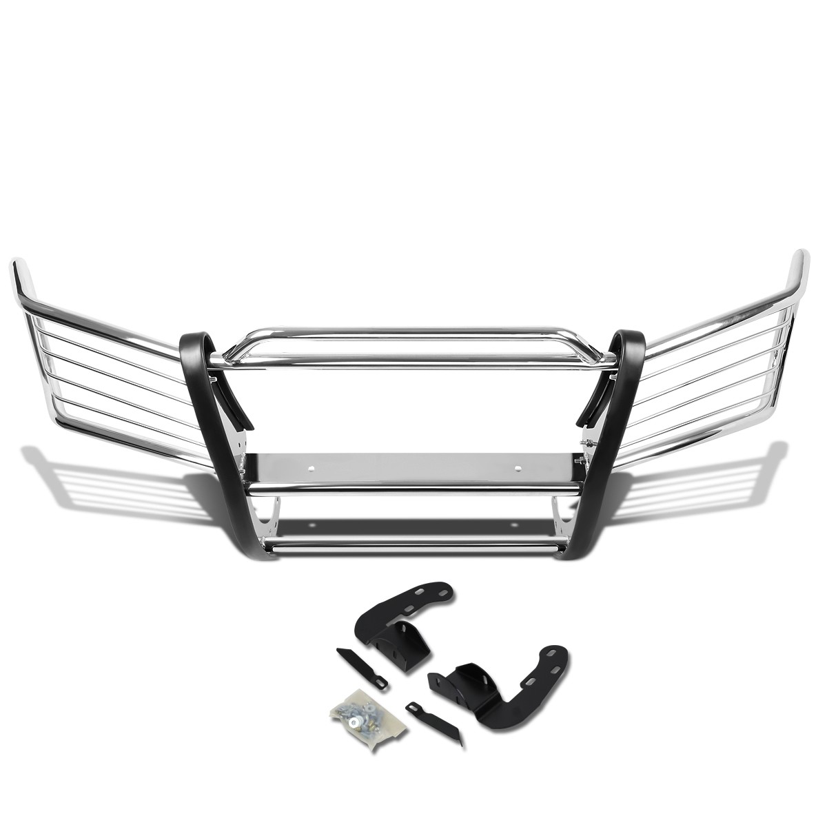 For 02 09 Chevy Trailblazer EXT Front Bumper Protector Brush Grille Guard Chrome