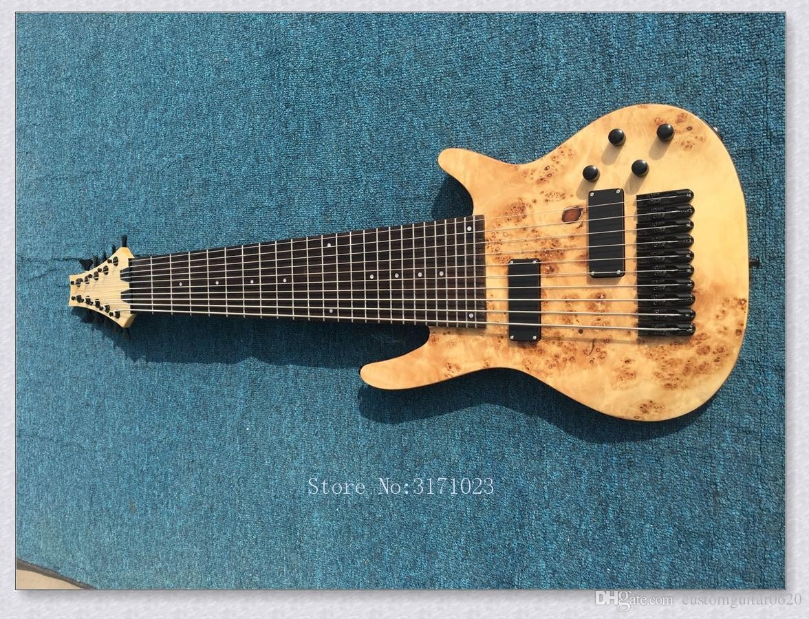 Custom 10 Strings Electric Bass Guitar e Piece Wood New Very Nice Electric Bass Oem Guitar High Power Electronic Amplification Electric Guitars Sale