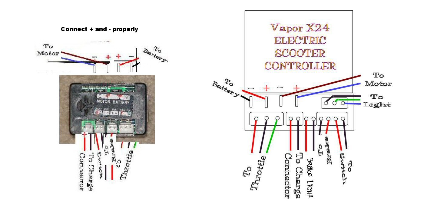 Scooter Electric Parts Throttles Controllers Control Boxes Inside Incredible Wiring Diagram