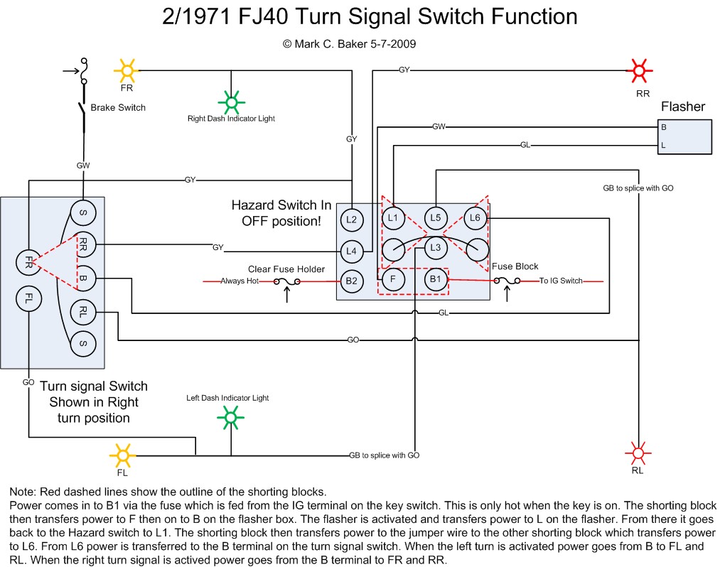 Hazard TurnSignal Operation Best Turn Signal Switch Wiring