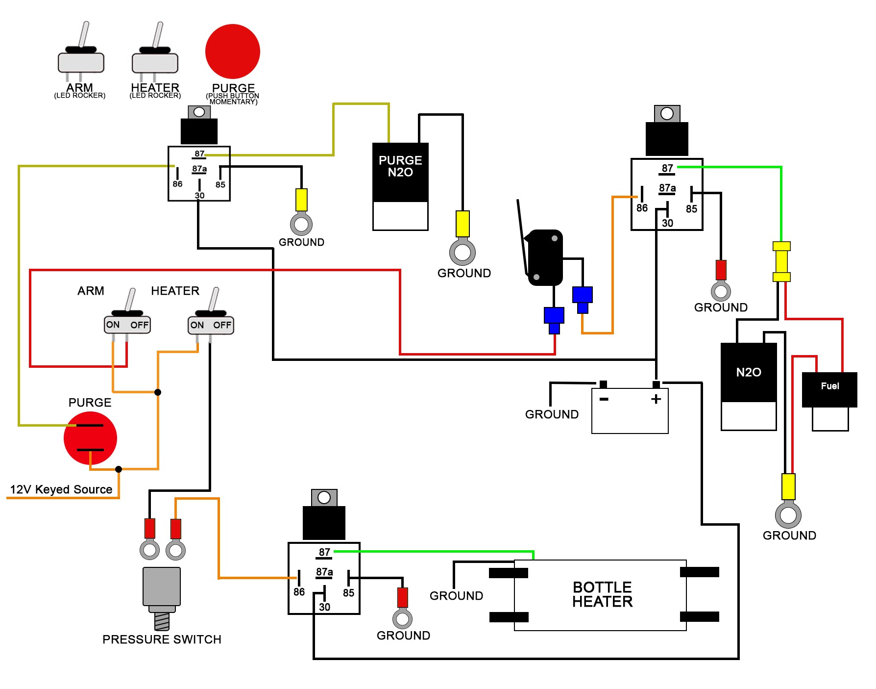 12v Switch Panel Wiring Diagram Toggle Tearing 12V