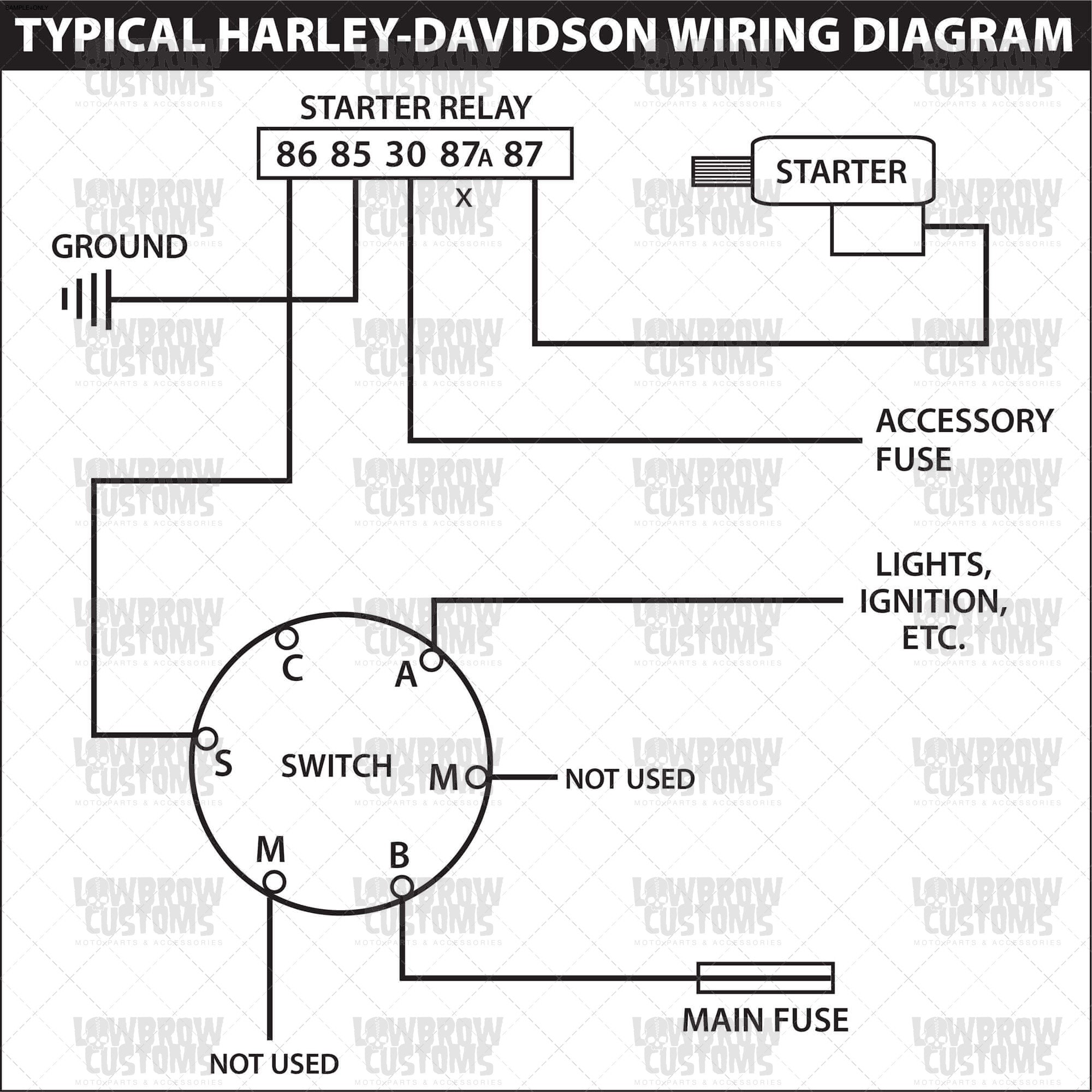 Ignition switch wiring diagram lowbrow customs weatherproof starter basic see therefore hd