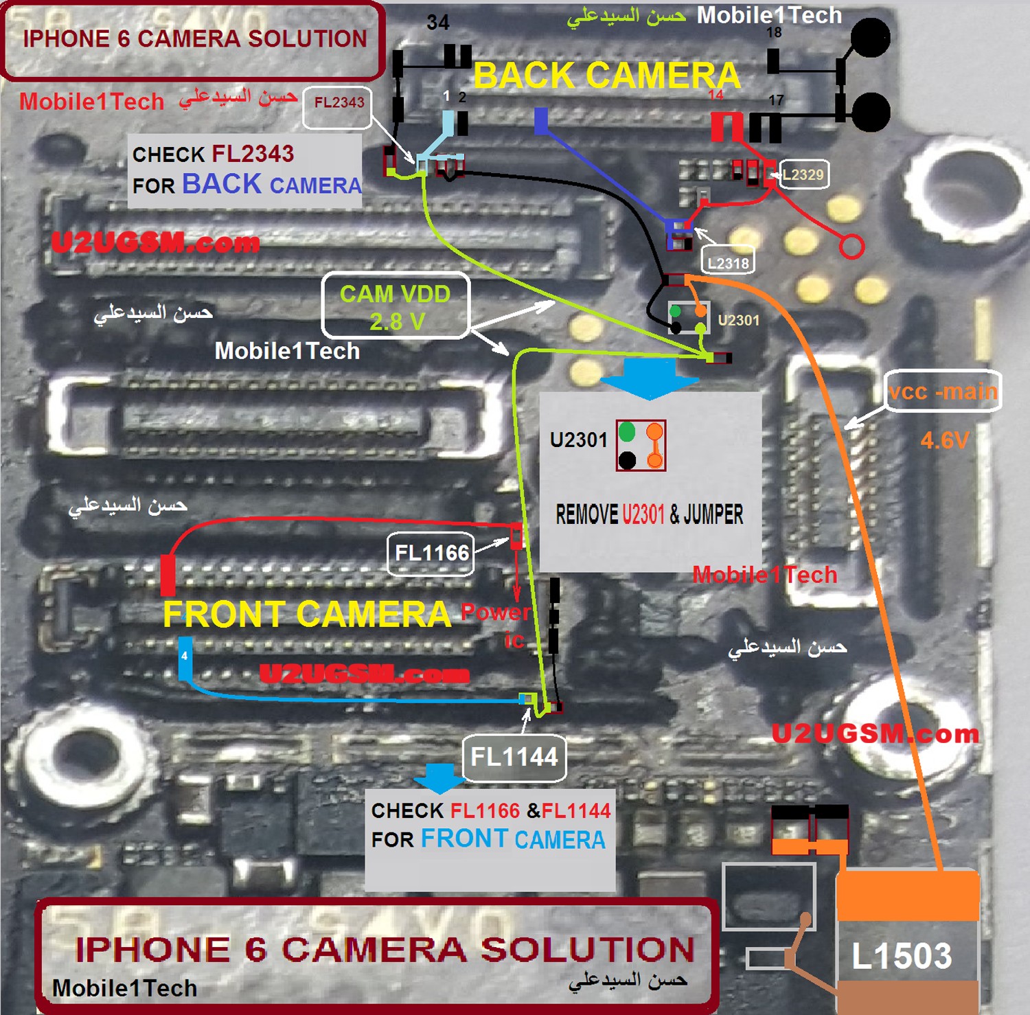 Circuit diagram · iPhone 6 Camera not Working Problem Solution