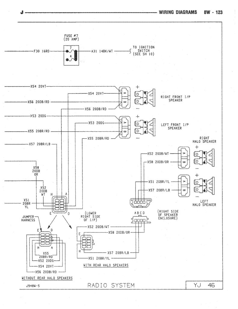 Jeep Wrangler Wiringam And New Ignition 1999 Wiring Diagram Headlight Tail Light Starter 1280