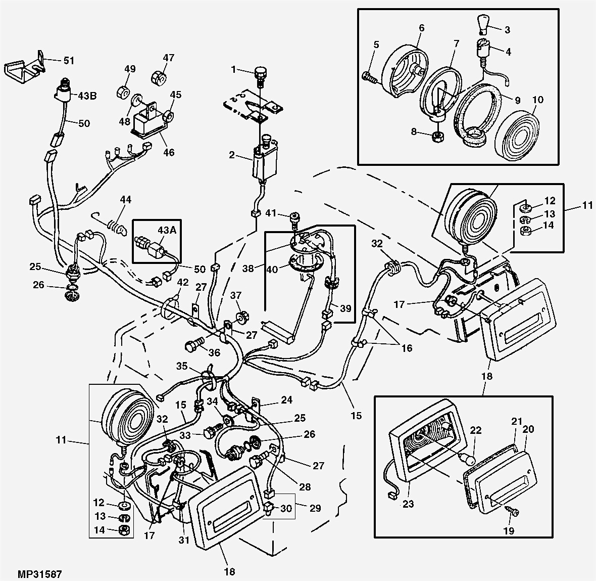 John Deere Wiring Diagram Starter Ignition Switch 318 Schematic Symbols Auto Repair 1224
