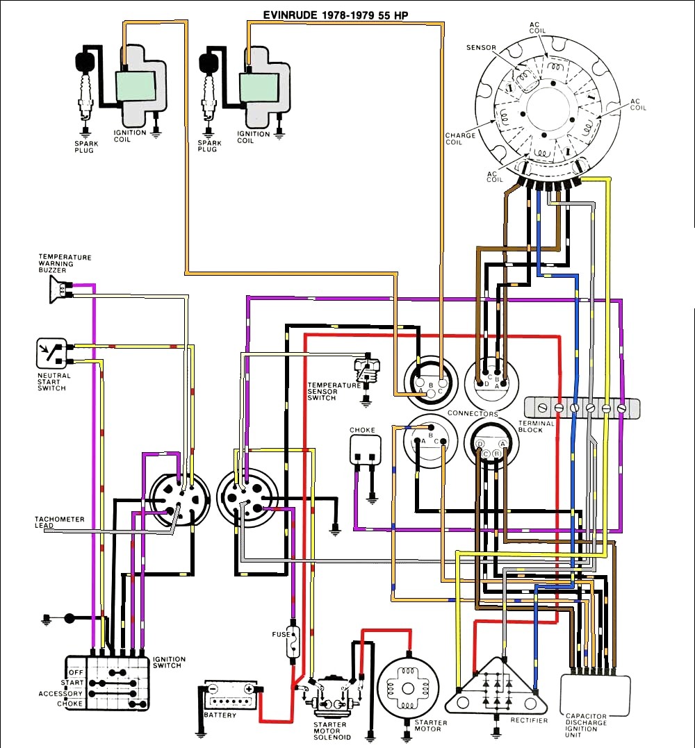 Mastertech Marine Evinrude Johnson Outboard Wiring Diagrams Fair Diagram Outboards With