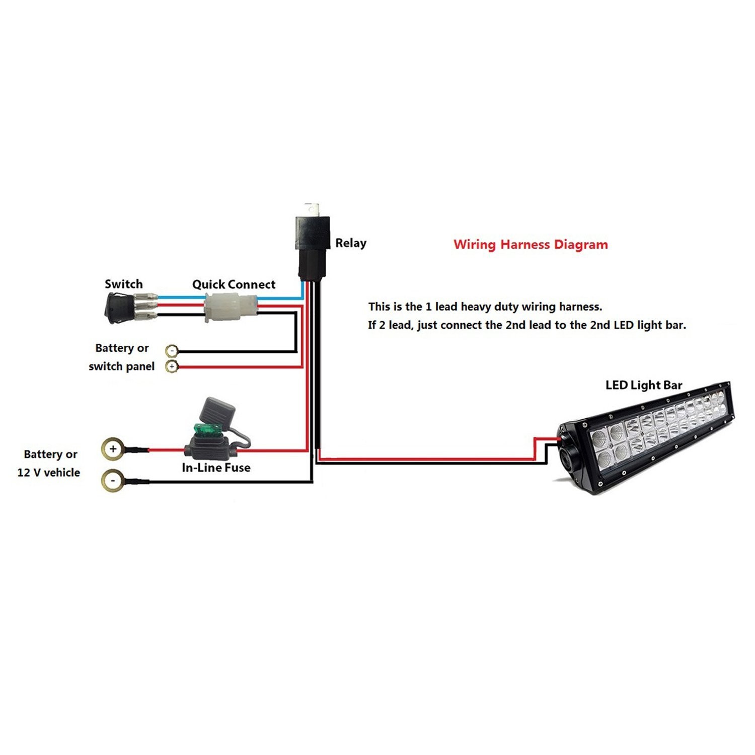 Led Light Bar Wiring Diagram Without Relay Harness For Install Rzr To