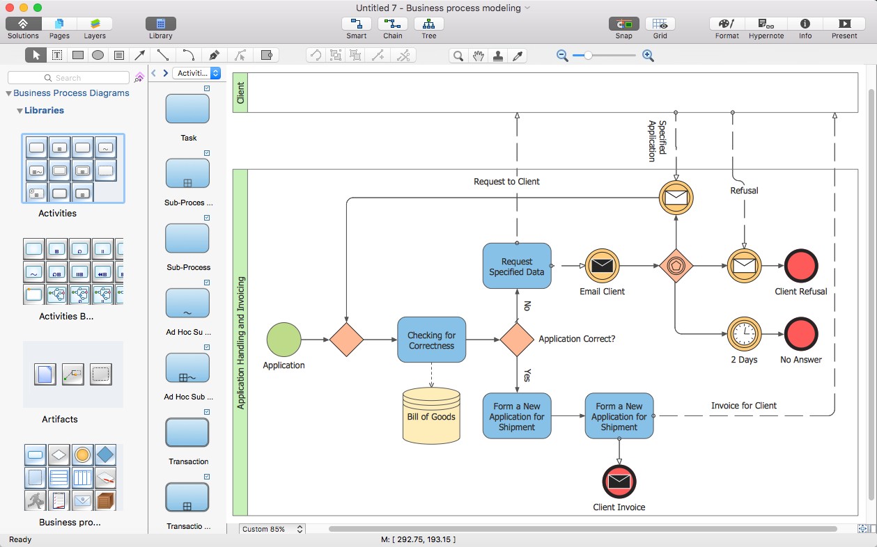 How To Create a MS Visio Business Process Diagram Using ConceptDraw PRO