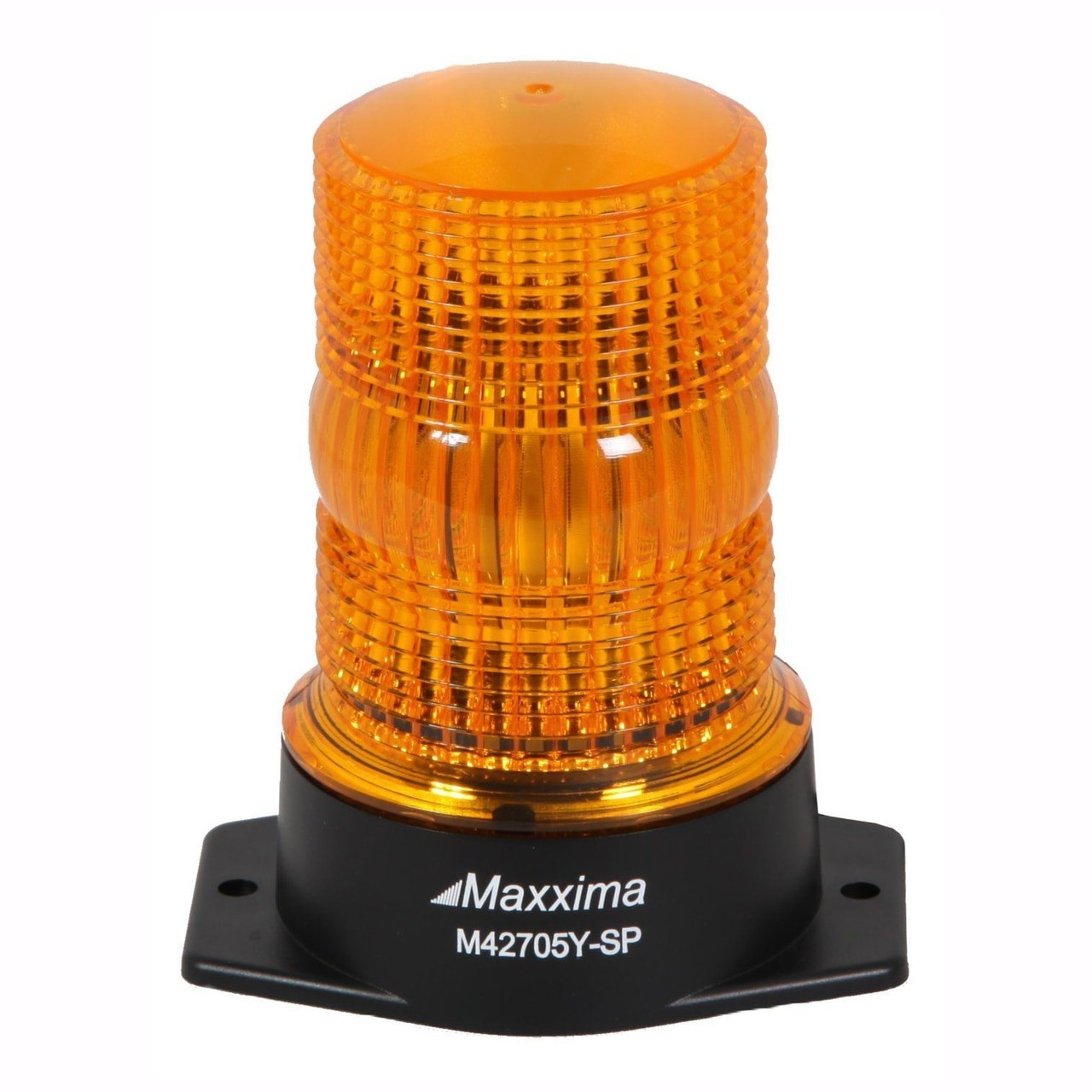 Maxxima M Y Amber 5" LED Beacon Warning Strobe Light with Surface Mount