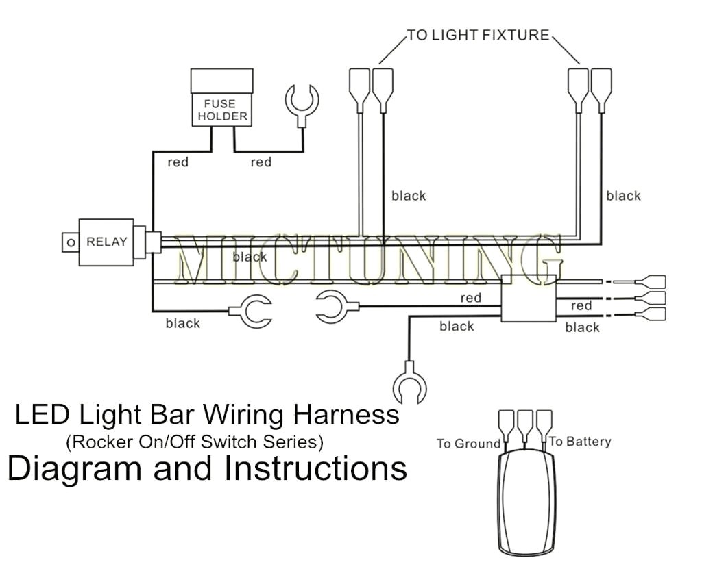 Amazon Mictuning 12ft Led Light Bar Wiring Harness 40amp Endearing Enchanting Diagram