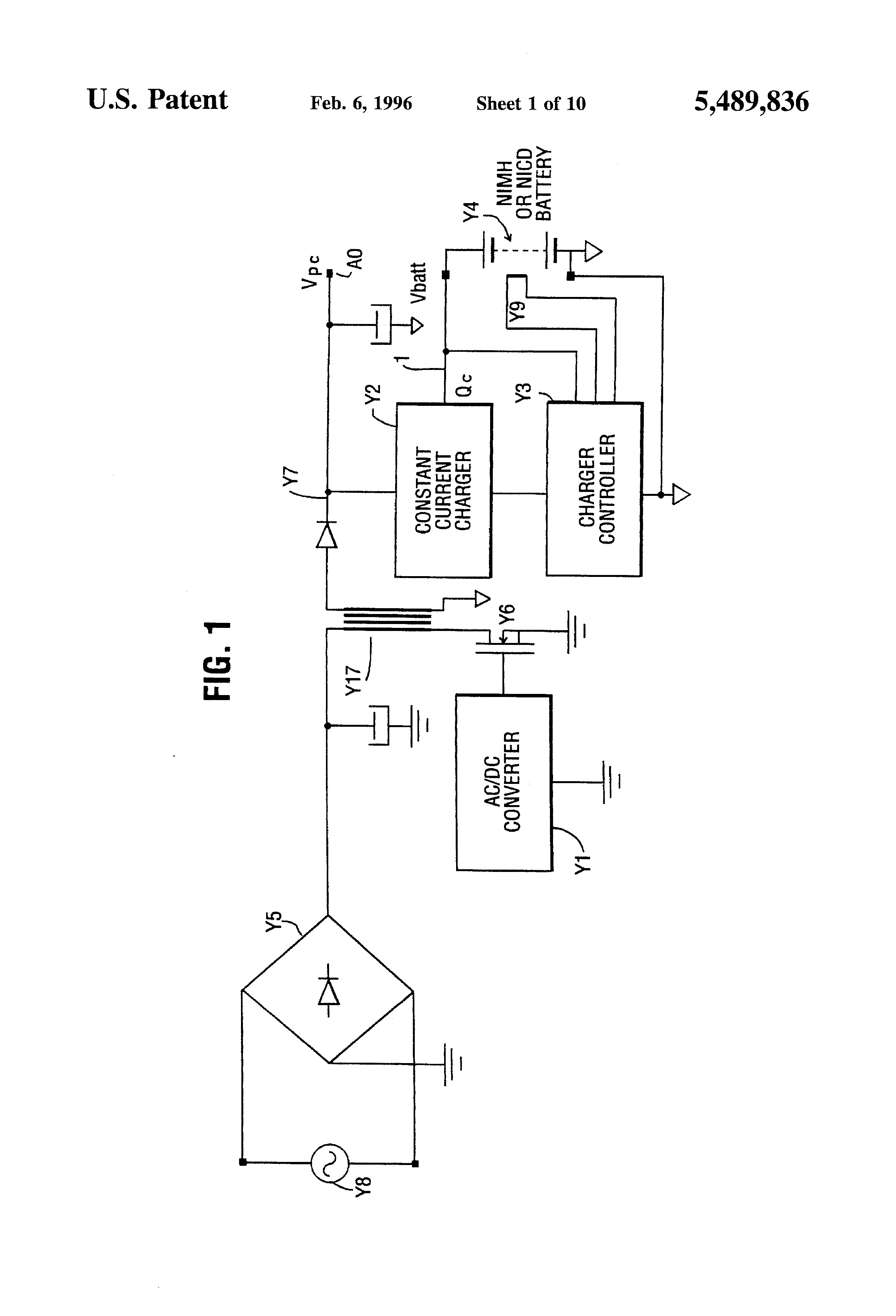 Patent Us Battery Charging Circuit For Nimh And Drawing ad converter circuit digital countdown