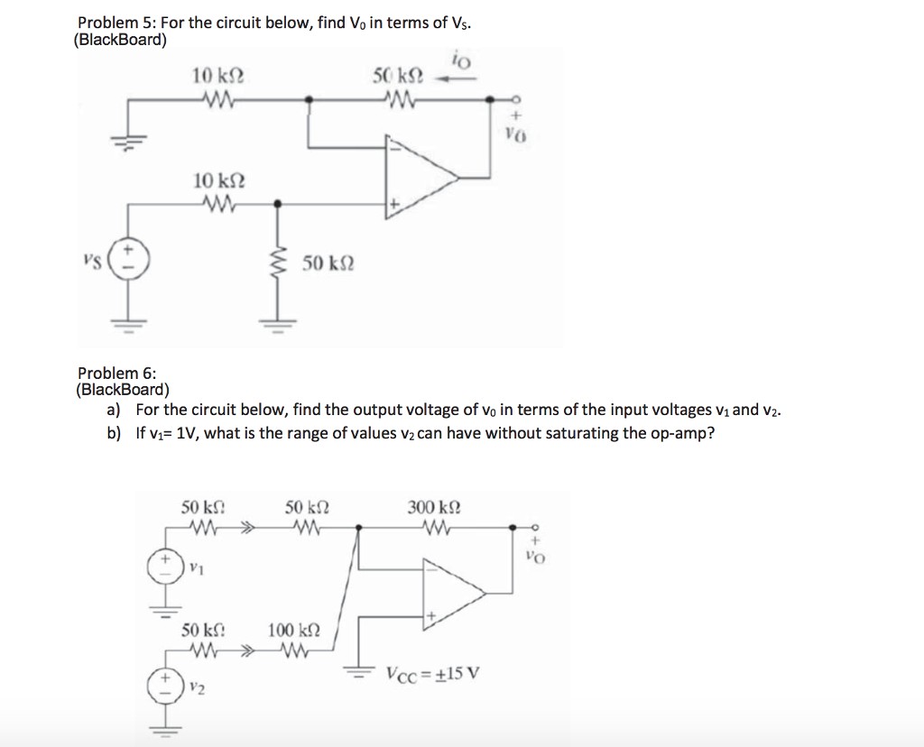 Problem 5 For the circuit below find Vo in terms of Vs
