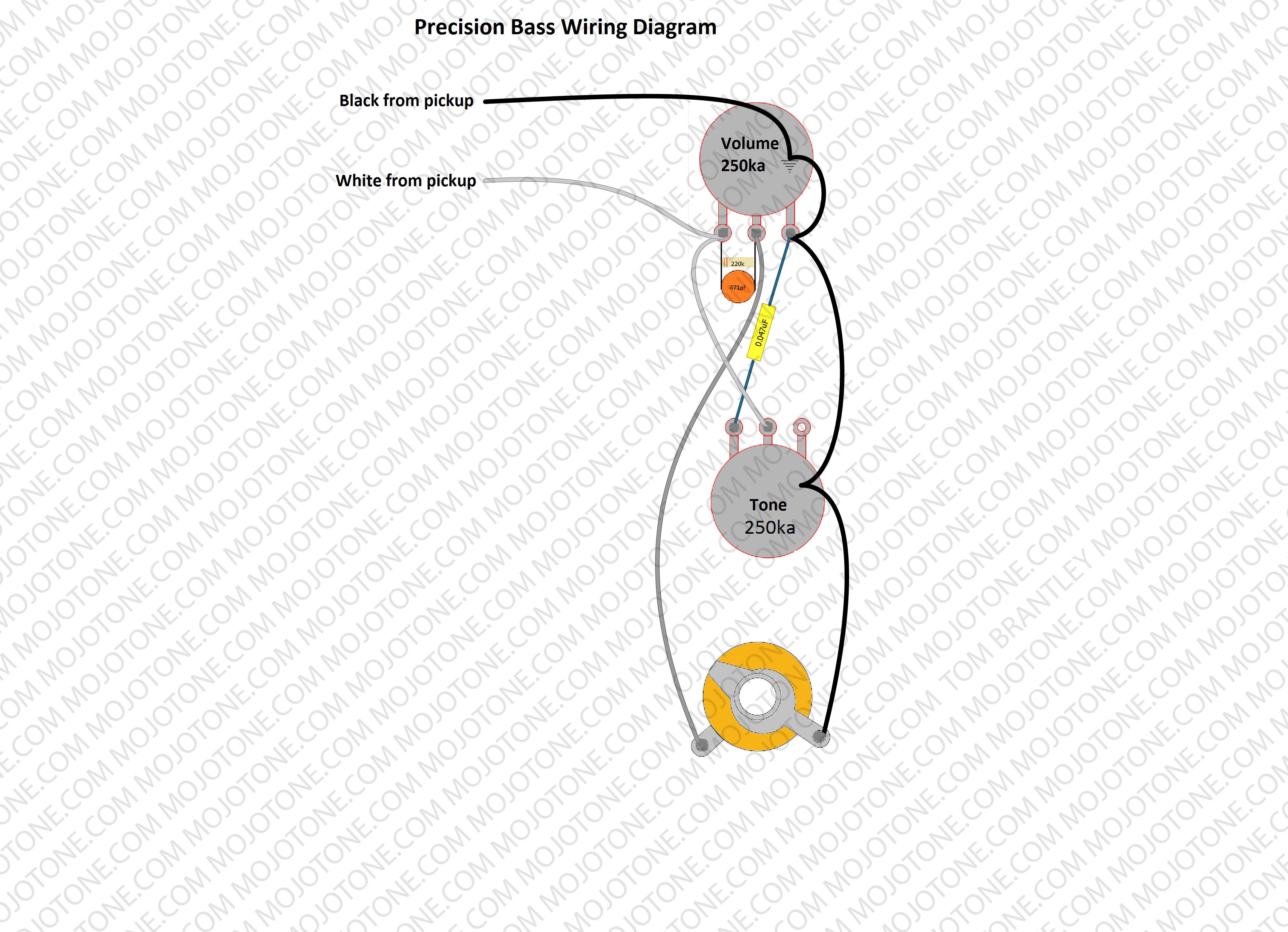P Bass Wiring Diagram