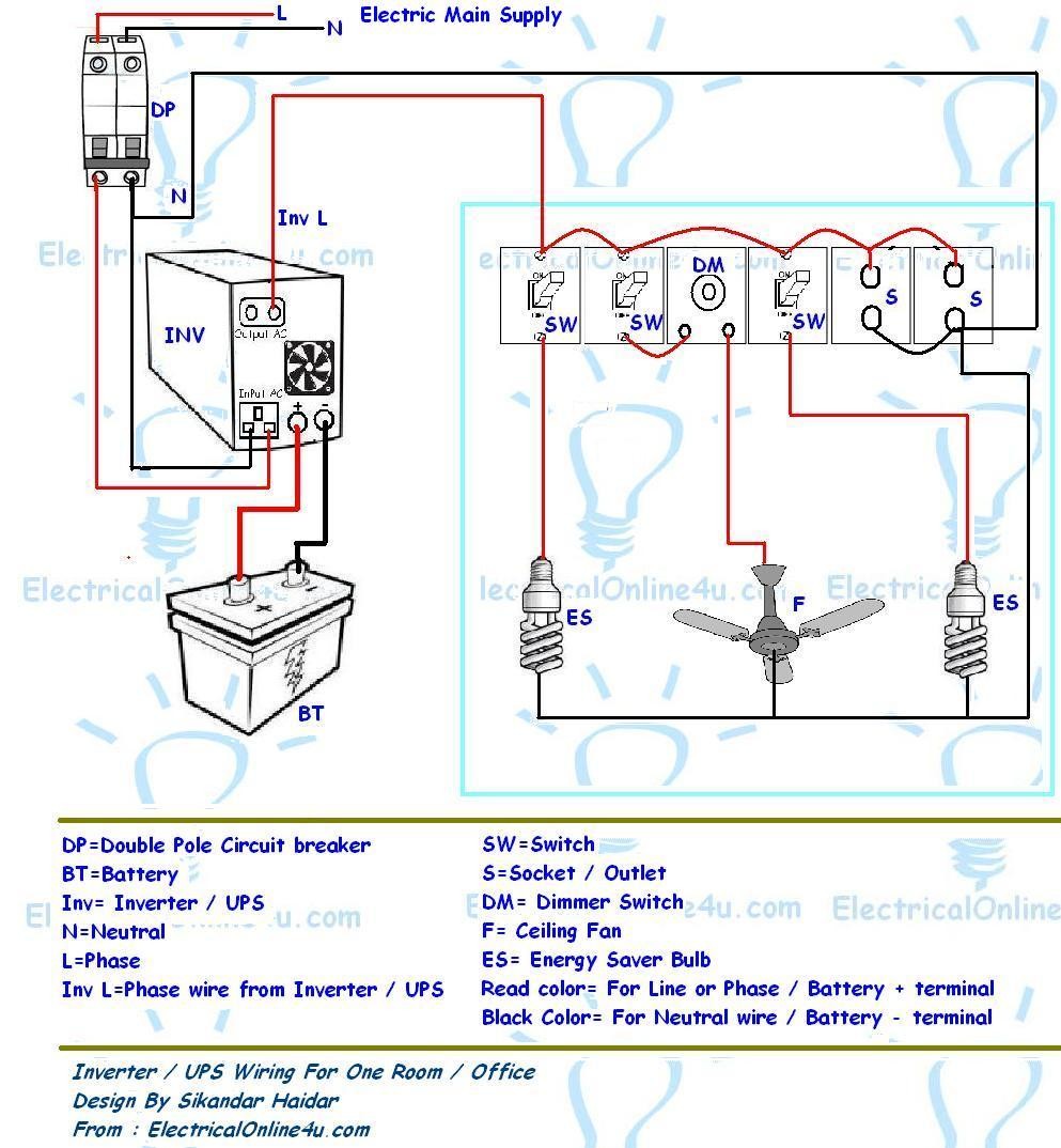 Ups & Inverter Wiring Diagram For e Room fice Electrical Boat Inverter Wiring Diagram Inverter Wiring Diagram