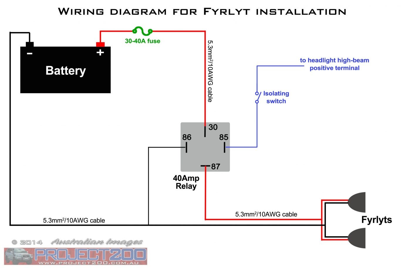 Diagram Electrical Light Wiring With Switch To How Wire Narva Spotlight Relay Bar Free