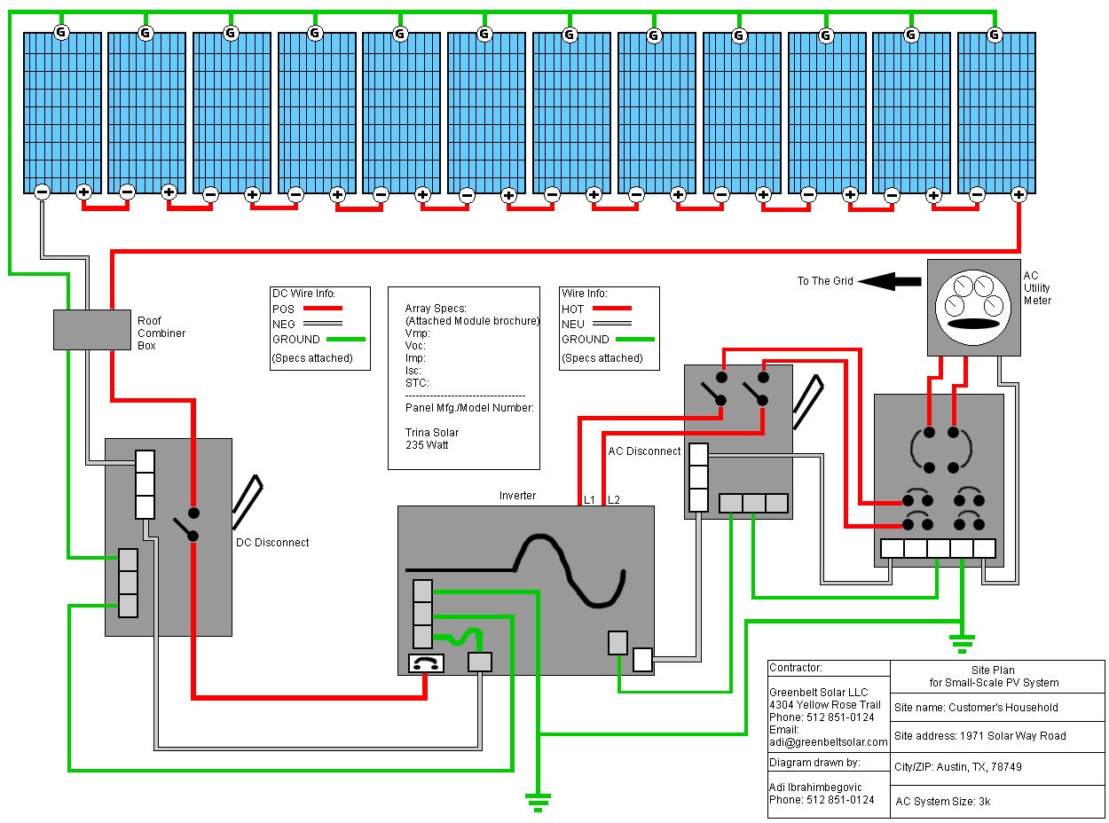 Solar Array Wiring Diagram
