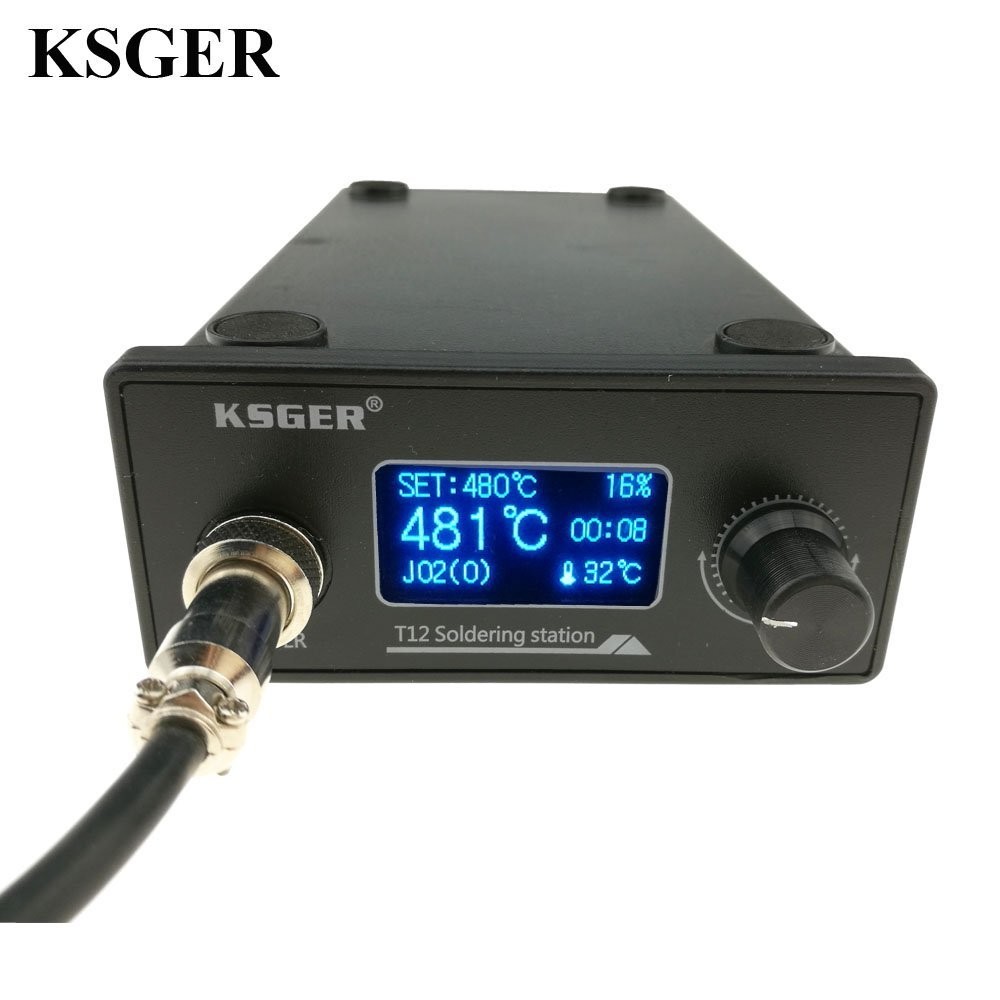 KSGER T12 Soldering Iron station STM32 OLED DIY Kits Solder Electric Tools Welding Iron Tips Temperature Controller Handle Case Amazon Tools & Home