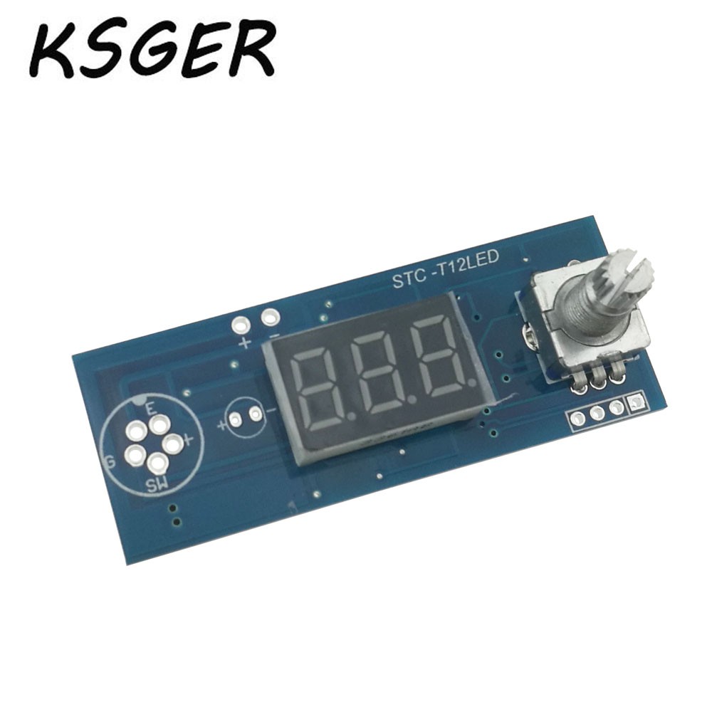 KSGER STC T12 LED STC Temperature Controller 616 Bracket T12 K Soldering Iron Tip 9501 Soldering Handle 5 Pin Core Silicore Wire in Electric Soldering Irons