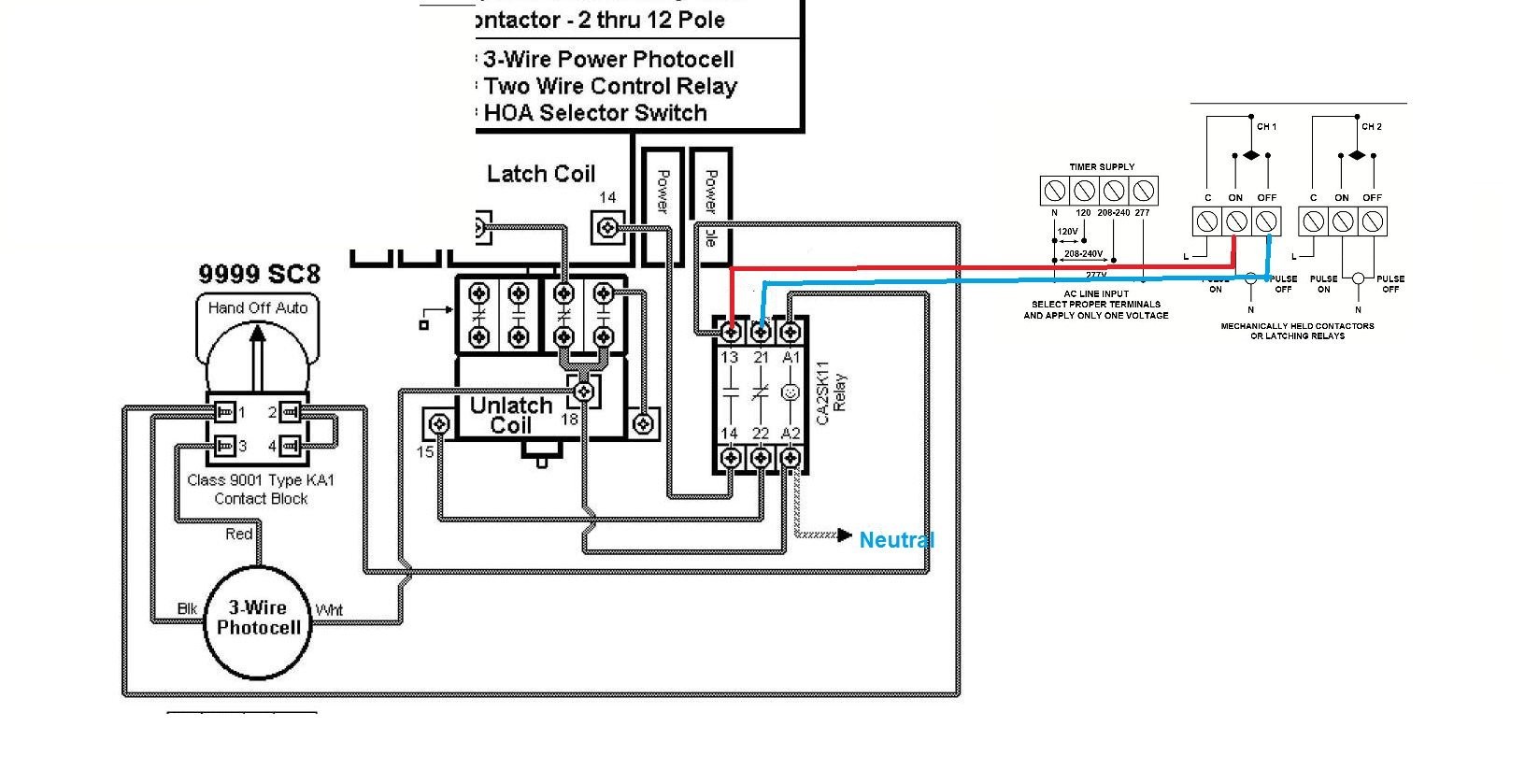Square D Lighting Contactor Wiring Diagram ABB Contactor Wiring