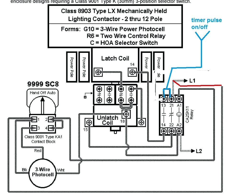 Lighting Wiring Diagram With cell Contactor 3