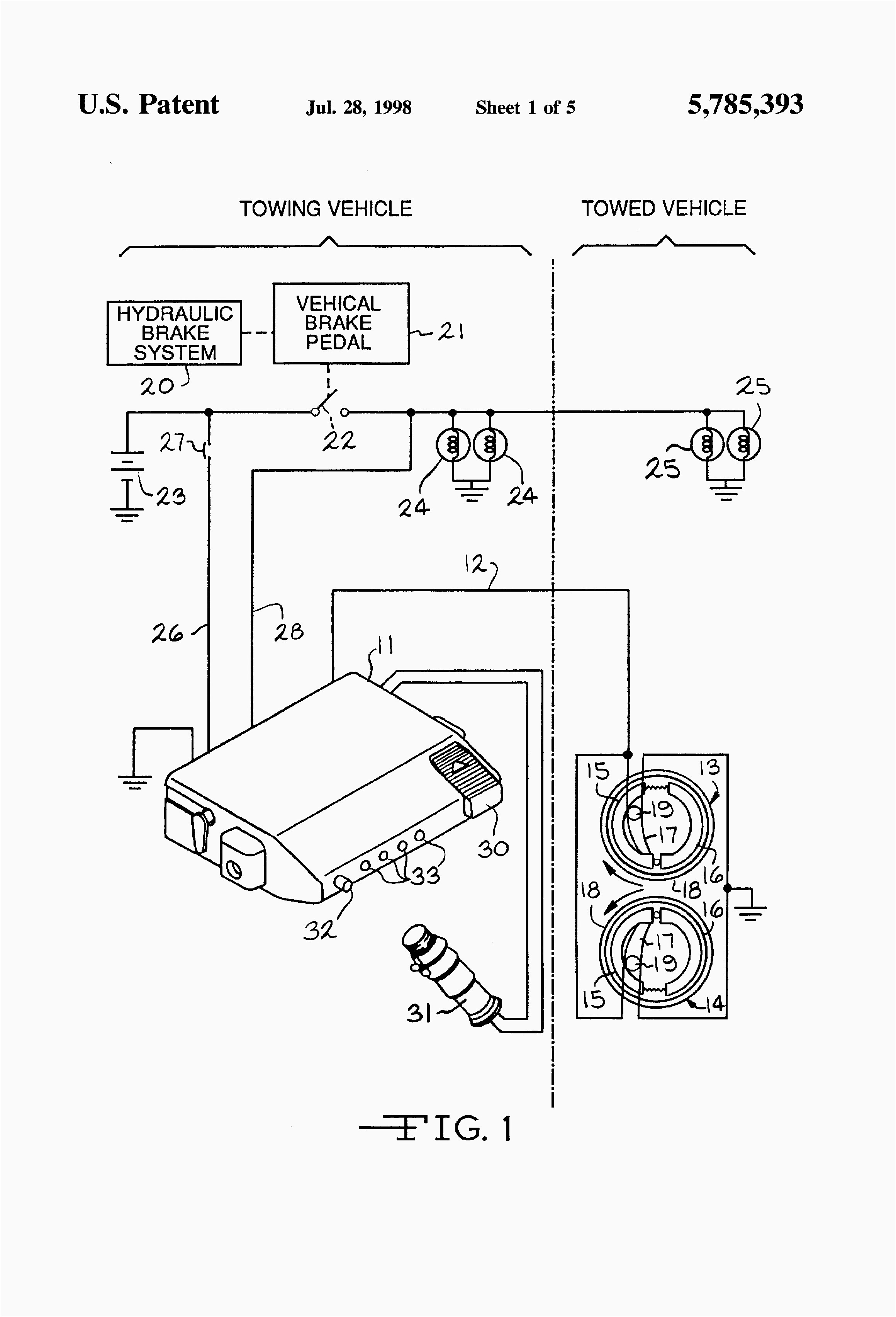 Electric Trailer Brake Controller Wiring Diagram Periodic Tables Extraordinary Wire For Brakes