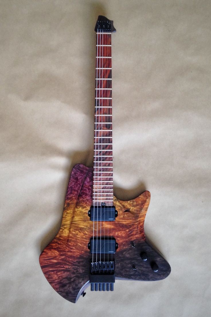 teruya woodworks dawntreader headless guitar