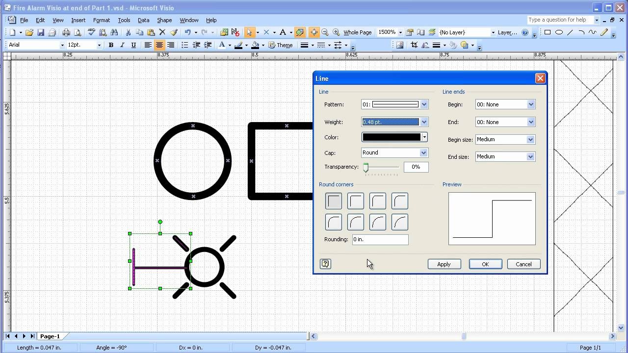 Visio 2003 2007 Electrical Systems Drawing Part 2 Create Device Symbols